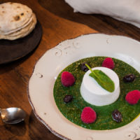 Il Moderno - Flan di rape bianche su crema di spinaci