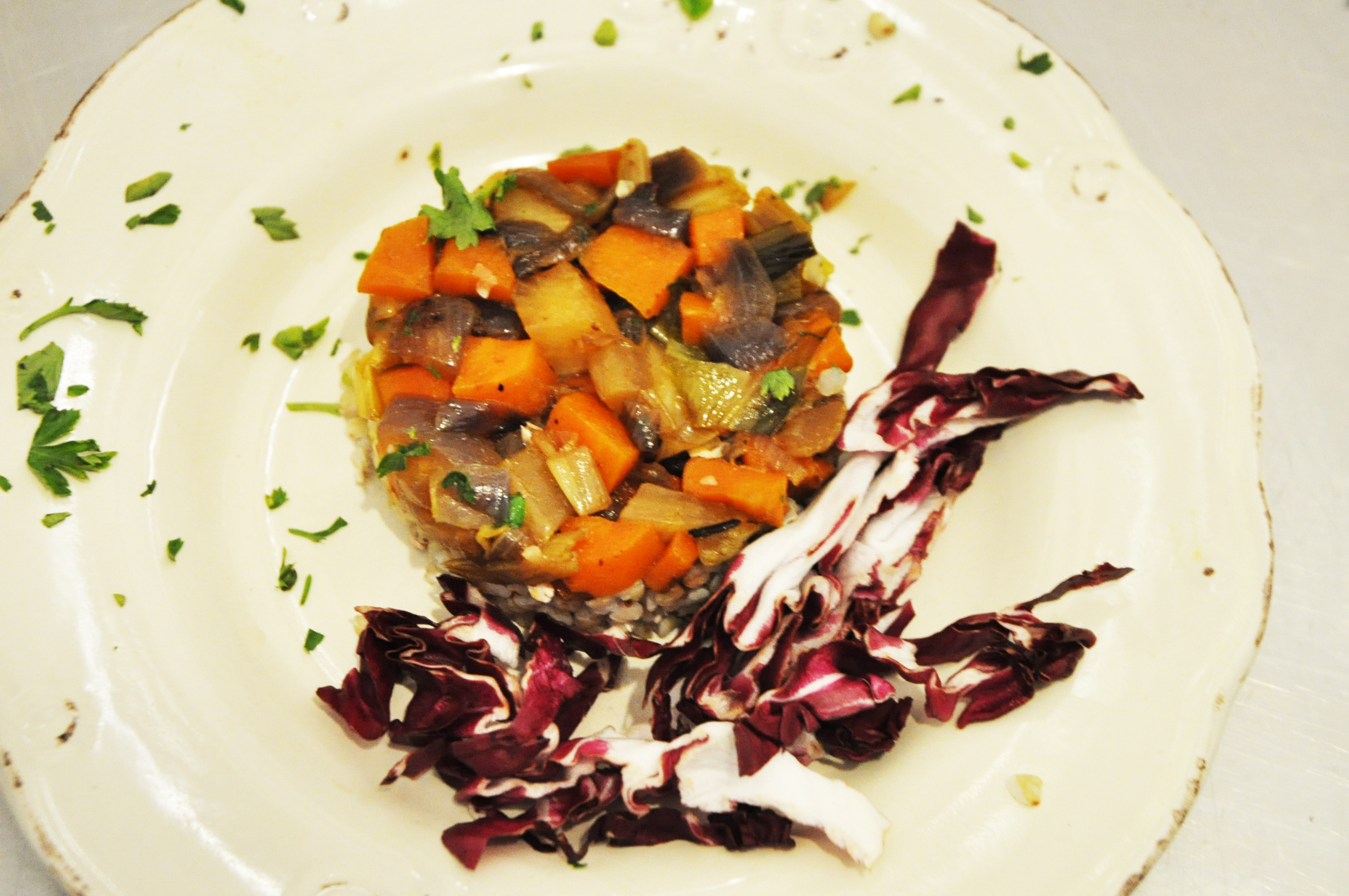 Tortino di couscous alle verdure piccanti